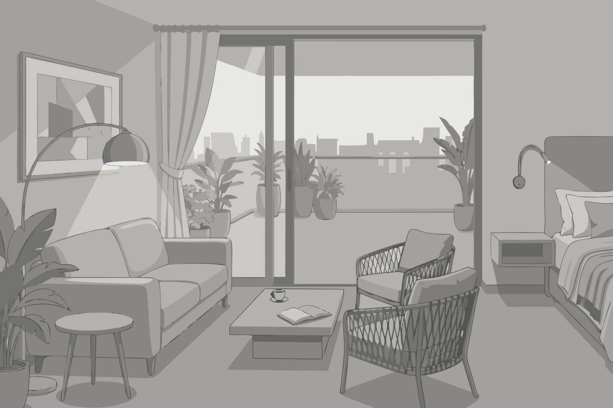Deux Chambres Doubles Adjacentes (Non Communicantes)